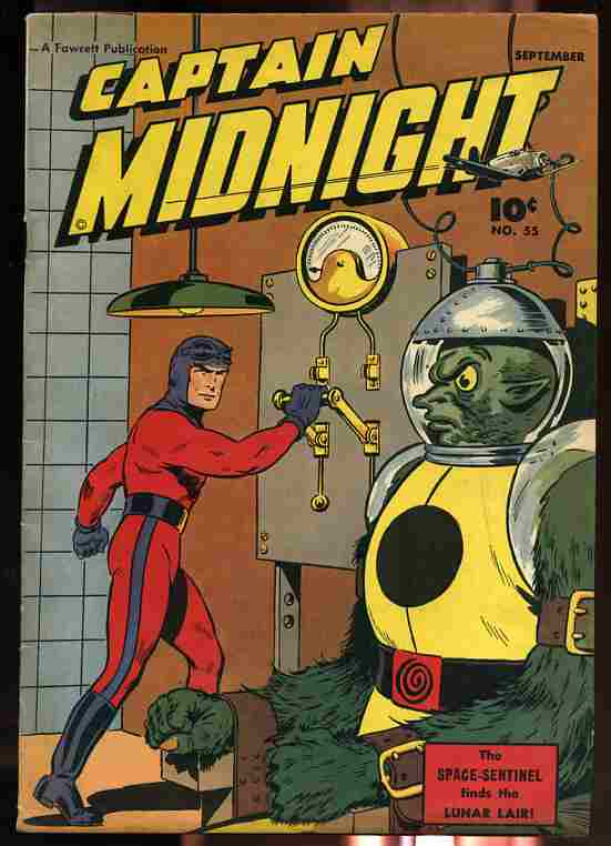 Image for CAPTAIN MIDNIGHT NUMBER 55, VOLUME 10, SEPTEMBER 1947 Comics, Comic the Space Sentinel Finds the Lunar Lair