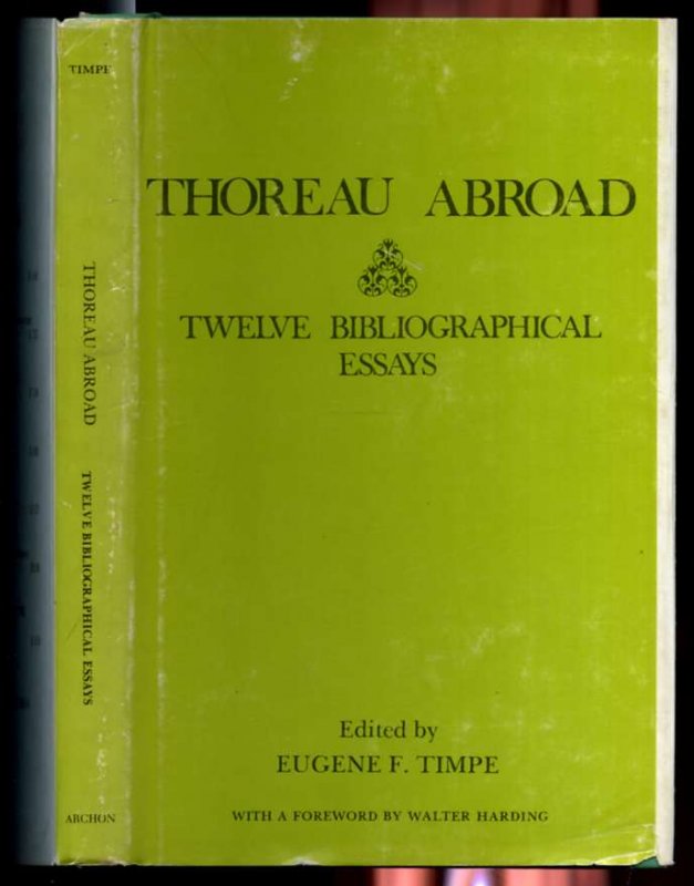 Image for THOREAU ABROAD TWELVE BIBLIOGRAPHICAL ESSAYS