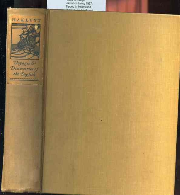 Image for SELECTION OF THE PRINCIPAL VOYAGES TRAFFIQUES AND DISCOVERIES OF THE ENGLISH NATION