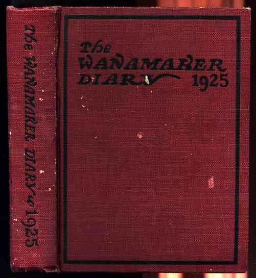 Image for WANAMAKER DIARY 1925 Holographic Entries