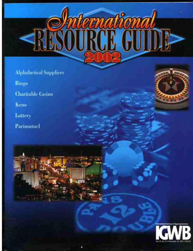 Image for INTERNATIONAL GAMING RESOURCE GUIDE 2002