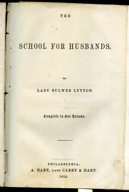 Image for THE SCHOOL FOR HUSBANDS (OR MOLIE`RES LIFE AND TIMES.) "Complete in One Volume"