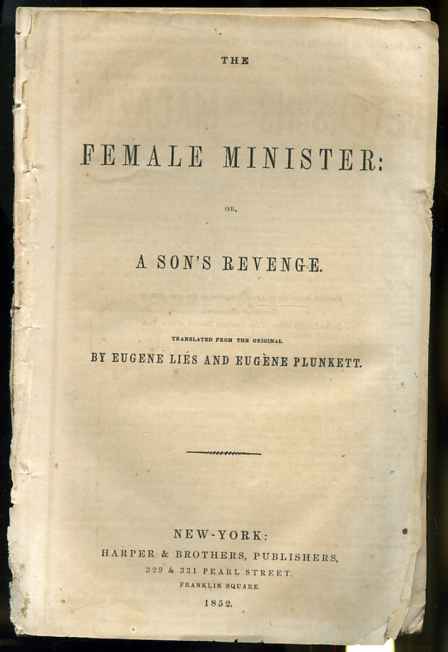 Image for THE FEMALE MINISTER: OR, A SON'S REVENGE