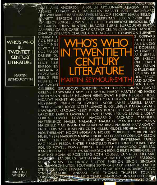 Image for WHO'S WHO IN TWENTIETH CENTURY LITERATURE