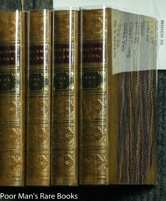 Image for DIARY AND CORRESPONDENCE OF JOHN EVELYN. F.R.S. TO WHICH IN SUBJOINED THE PRIVATE CORRESPONDENCE BETWEEN KING CHARLES I. AND SIR EDWARD NICHOLAS. AND BETWEEN SIR EDWARD HYDE, AFTERWARDS EARL OF CLARENDON, AND SIR RICHARD BROWNE. (Complete in 4 Volumes)