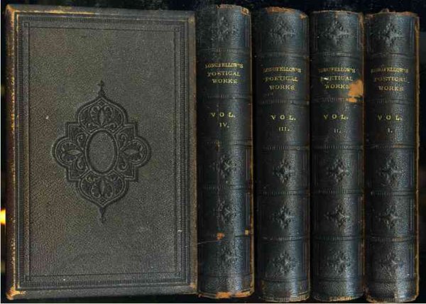 Image for THE POETICAL WORKS OF HENRY WADSWORTH LONGFELLOW (COMPLETE IN 4 DELUXE FULL LEATHER VOLUMES)