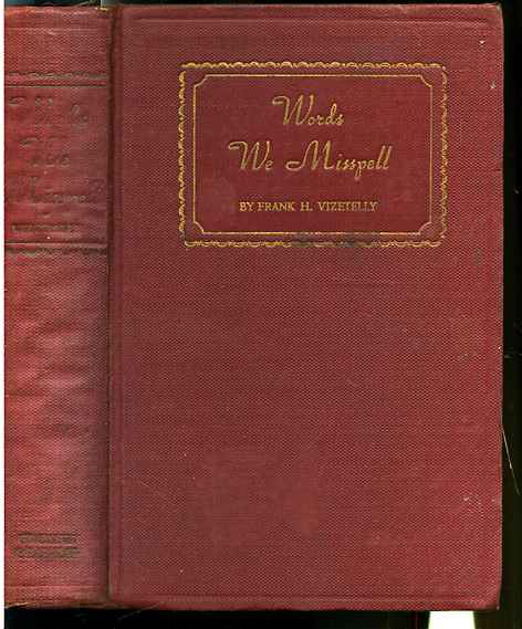 Image for WORDS WE MISSPELL (MISPELL)