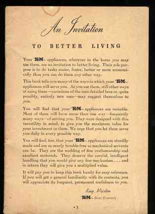 Image for AN INVITATION TO BETTER LIVING (Handbook for KM Liquidizer)
