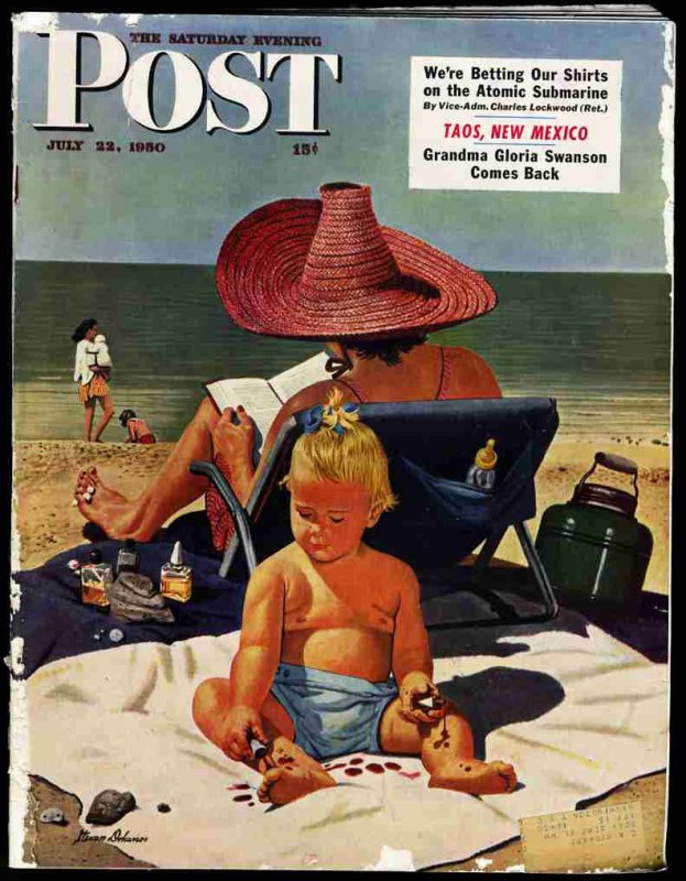 Image for SATURDAY EVENING POST JULY 22, 1950 (Taos, New Mexico, Babe Ruth Pic, Leslie Ford 'murder is the Payoff, Part 3 of 7 Part Serial)