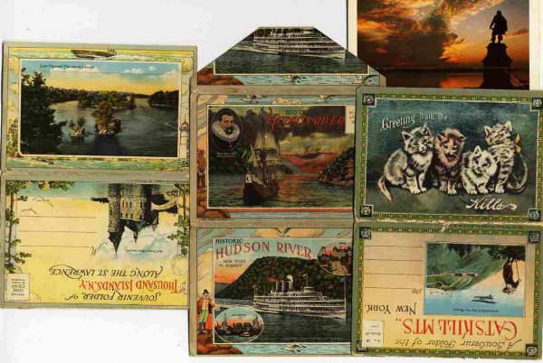 Image for 4 NEW YORK FOLDING POSTCARDS CIRCA 1910