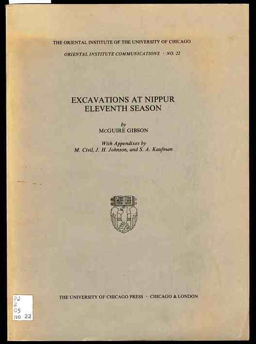 Image for EXCAVATIONS AT NIPPUR ELEVENTH SEASON (Egypt)