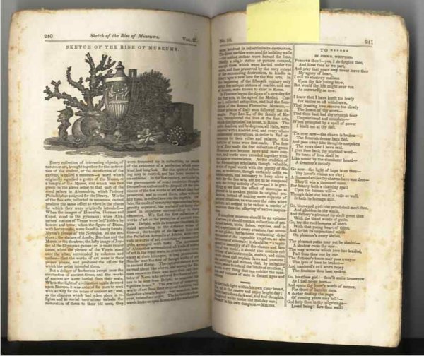 Image for LADIES' GARLAND.MAGAZINE- VOL II NO. 10 #XXVI, APRIL 30, 1839. INCLUDES JOHN G WHITTIER'S POEM "TO....." Devoted to Literature, Instruction, Amusement, Female Biography, & C.