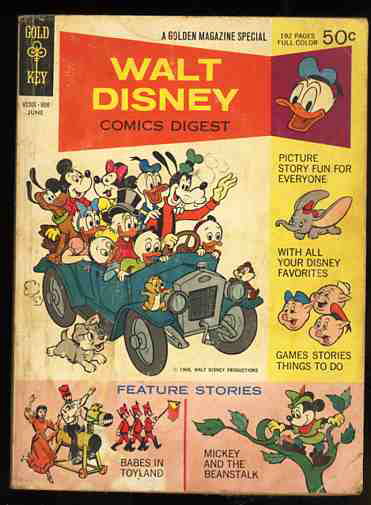 Image for WALT DISNEY COMICS DIGEST #1 June 1968