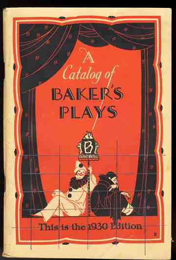 Image for A CATALOG OF BAKER'S PLAYS This is the 1930 Edition
