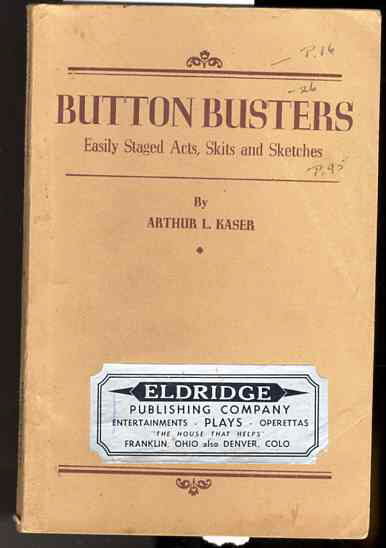 Image for BUTTON BUSTERS Easily Staged Acts, Skits and Sketches