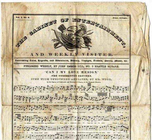 Image for THE CABINET OF ENTERTAINMENT AND WEEKLY VISITOR (NEWSPAPER) VOL 1 NO. 2 CIRCA 1830 Interesting Tales, Legends and Adventures, History, Voyages, Travels, Poetry, Music, Etc.