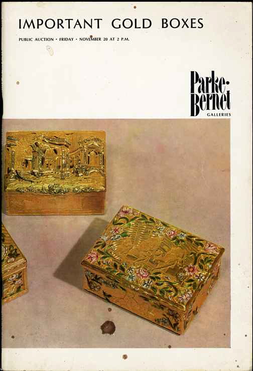 Image for IMPORTANT GOLD BOXES; NOVEMBER, 1970