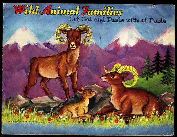WILD ANIMAL FAMILIES Cut out and Paste Without Paste Image for WILD ANIMAL FAMILIES Cut out and Paste Without Paste