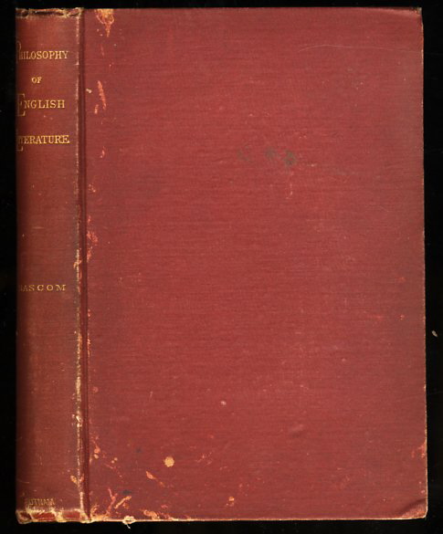 Image for PHILOSOPHY OF ENGLISH LITERATURE. A COURSE OF LECTURES DELIVERED IN THE LOWELL INSTITUTE