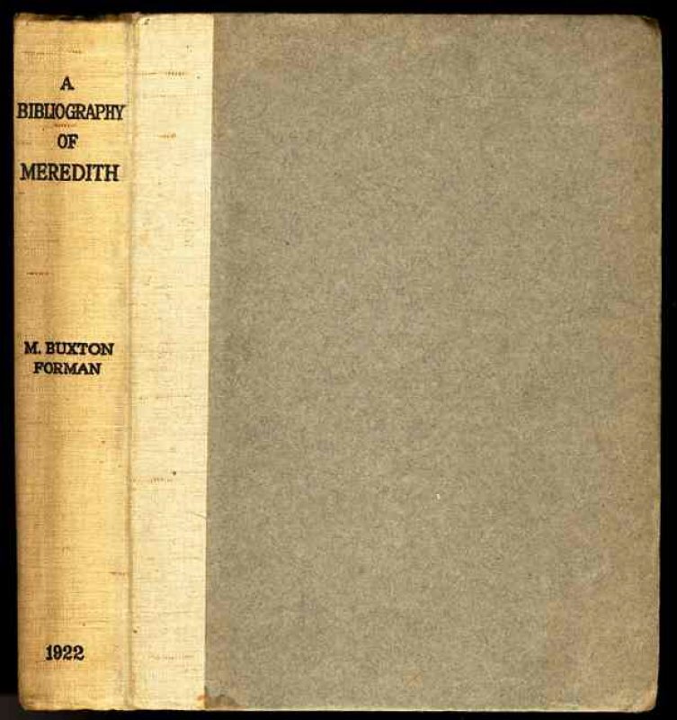 Image for A BIBLIOGRAPHY OF THE WRITINGS IN PROSE AND VERSE OF GEORGE MEREDITH.