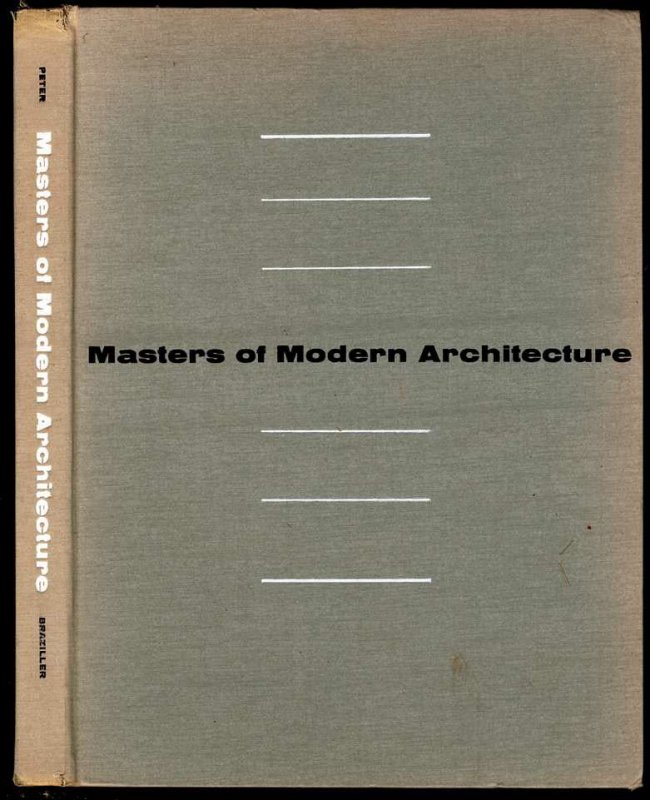Image for MASTERS OF MODERN ARCHITECTURE.