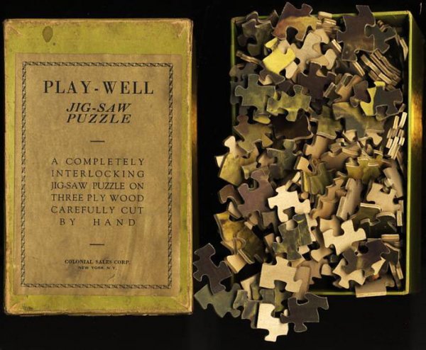 Image for PLAY-WELL JIG-SAW PUZZLE (AWAITING THE CATCH 200PCS.) A Completely Interlocking Jig-Saw Puzzle on Three Ply Wood Carefully Cut by Hand