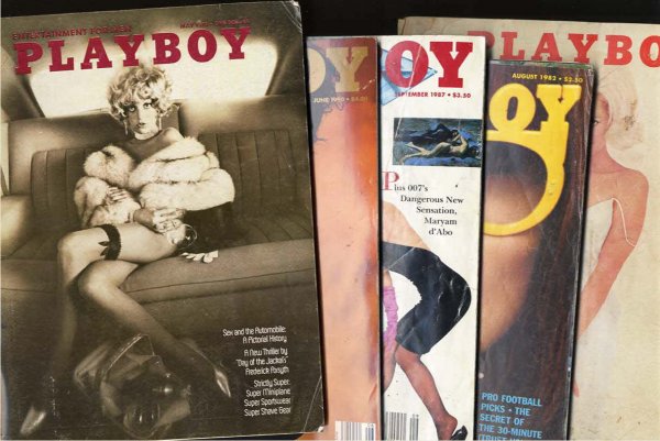 Image for LOT OF FIVE VARIOUS PLAYBOYS Feb 1962, Aug 1982, Sept 1987, June 1990, May 1973