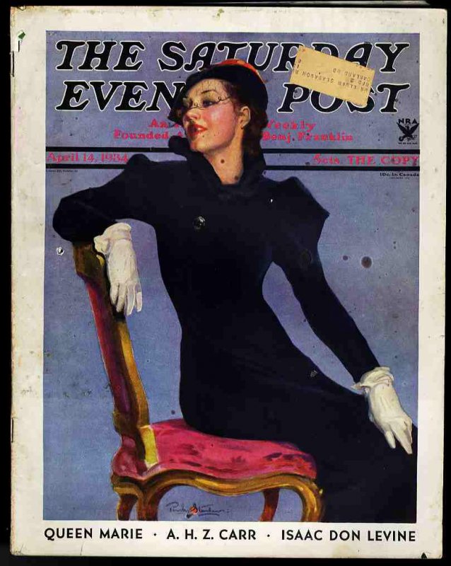 Image for THE SATURDAY EVENING POST. ISSUE OF APRIL 14 1934