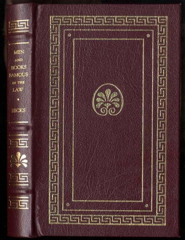 Image for MEN AND BOOKS FAMOUS IN THE LAW