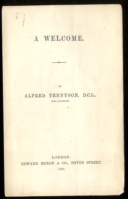 Image for A WELCOME