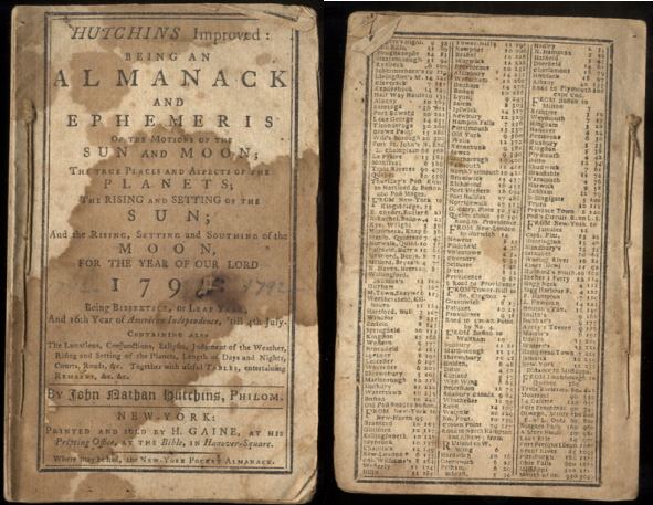 Image for HUTCHIN'S IMPROVED: BEING AN ALMANACK AND EPHEMERIS. 1792