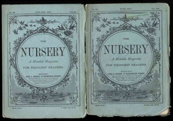 Image for THE NURSERY A MONTHLY MAGAZINE FOR YOUNGEST READERS ; JUNE 1870, VOL IX, NO. 42 ; JAN 1871, VOL IX, NO 49