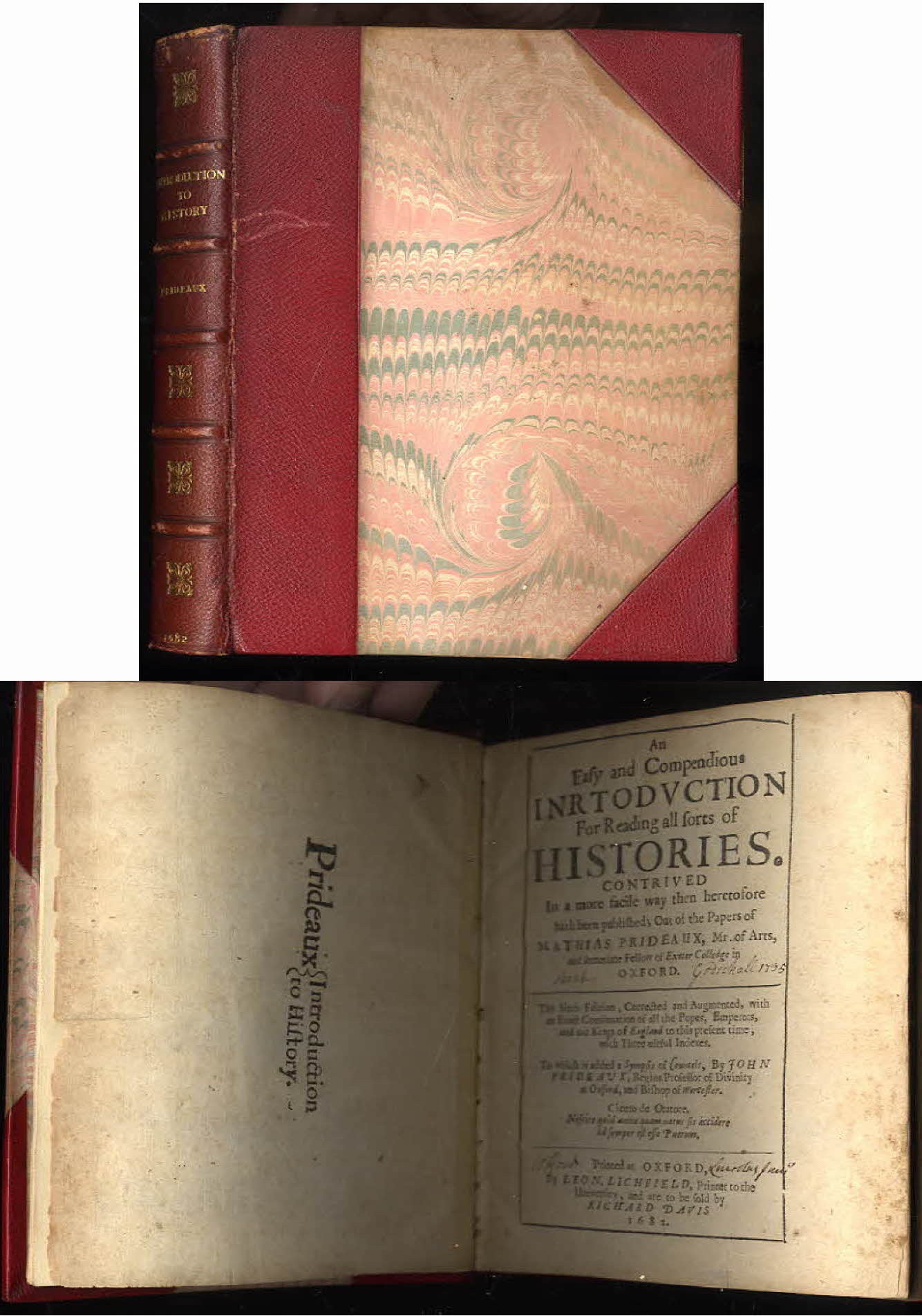 Image for An Easy And Compendious Introduction For Reading All Sorts Of Histories. To Which Is Added, A Synopsis Of Councels, By John Prideaux.