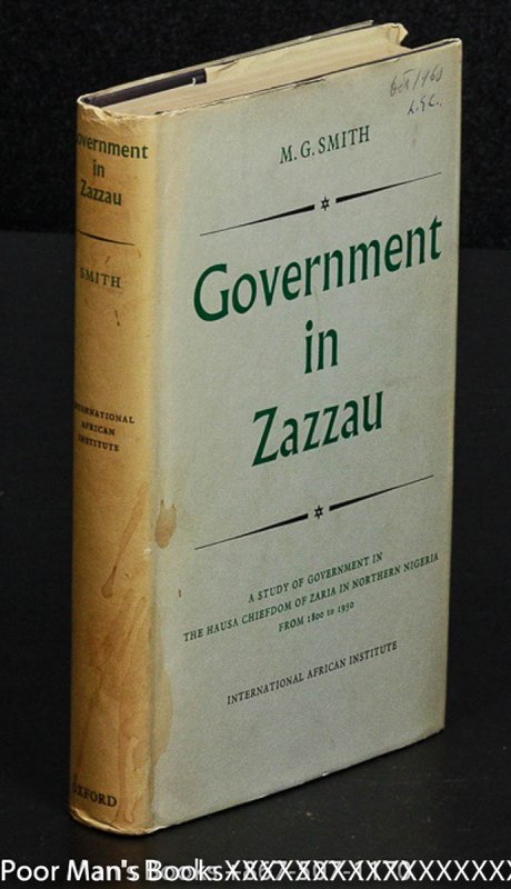 Image for GOVERNMENT IN ZAZZAU 1800-1950