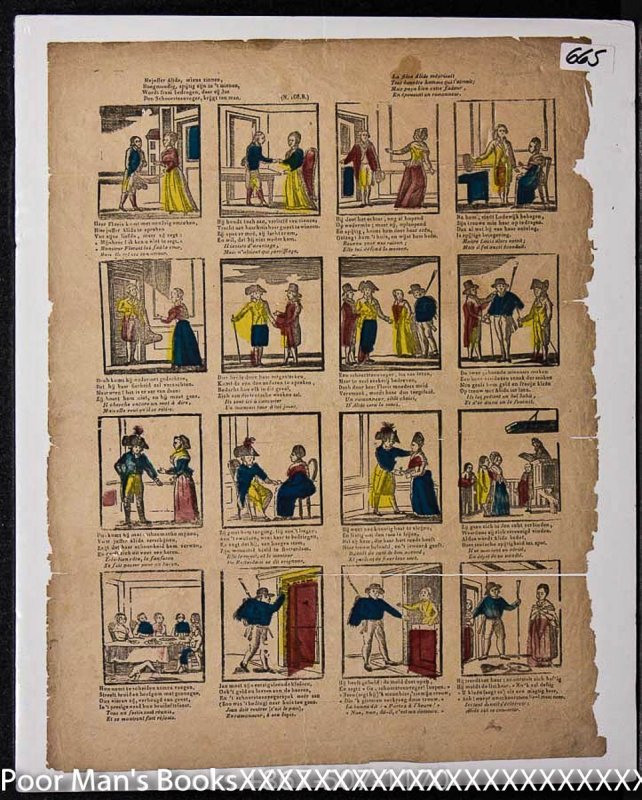 Image for 18TH CENTURY DUTCH HAND COLORED COMIC STRIP
