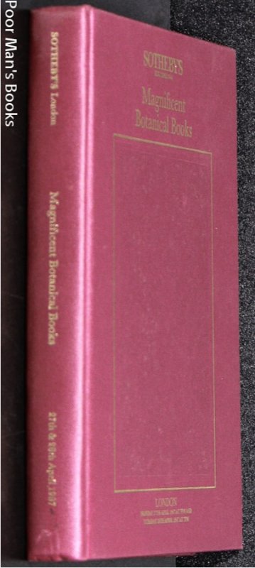 Image for MAGNIFICENT COLLECTION OF BOTANICAL BOOKS. CATALOG FOR AN AUCTION HELD APR. 27-28, 1987