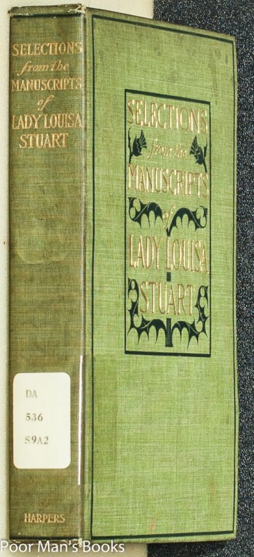 Image for LADY LOUISA STUART: SELECTIONS FROM HER MANUSCRIPTS