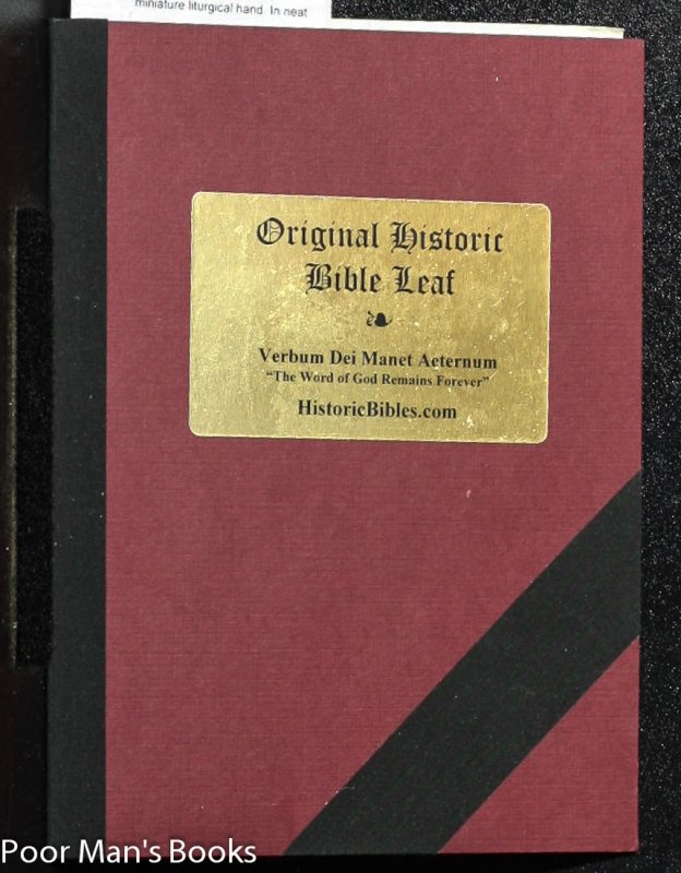 Image for Medieval Manuscript Breviary Leaf C1450 Ad