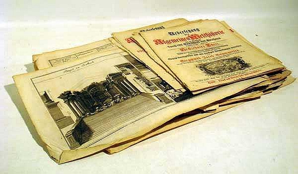 Image for 18TH CENTURY EPHEMERA ALLGEMEINE WELTHISTORIE BAUMGARTEN GERMAN ENGRAVED ILLUSTRATIONS MAPS ANCIENT ROME COLOSSEUM CARTHAGE HANDWRITTEN LBC