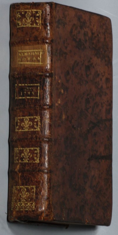 Image for ALMANACH ROYAL, ANNÉE BISSEXTILE MDCCLXXXVIII PRESENTE A SA MAJESTE