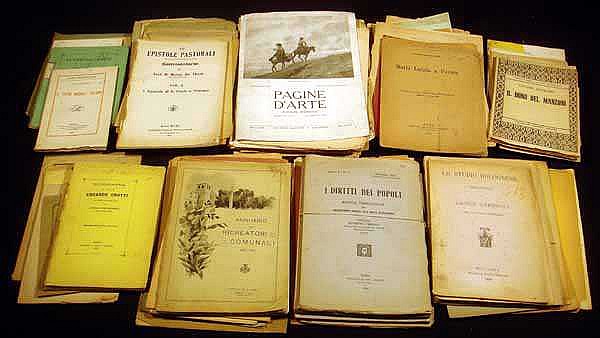 Image for ARCHIVE ABOUT 80 ITALIAN HISTORICAL EPHEMERA LITERARY PHILOSOPHICAL SCIENTIFIC MEMORIAL OBITUARIES ARTS GEOLOGY MEDICINE SANITATION