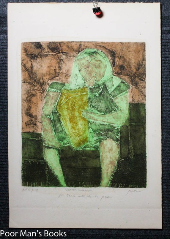 Image for "SEATED WARRIOR." ABSTRACT COLOR PRINT. PROOF, SIGNED