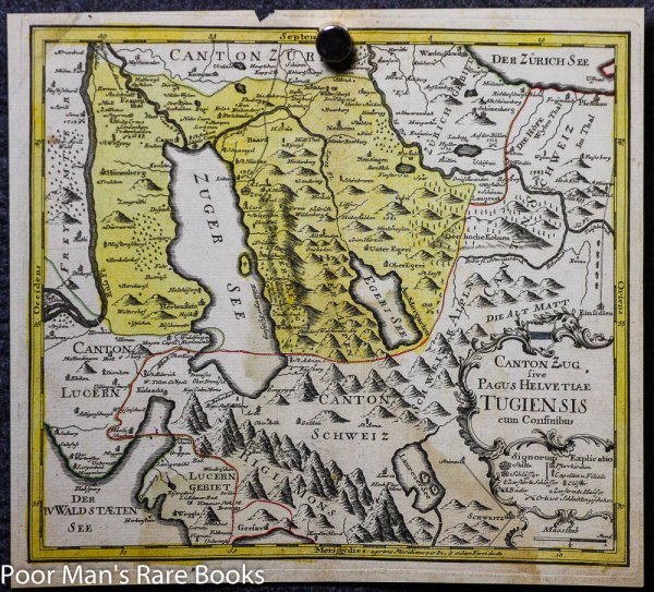 Image for POST INCUNABLE MAP OF SWITZERLAND. COLOR.