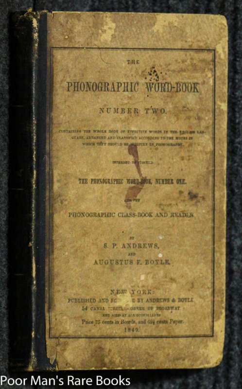 Image for THE PHONOGRAPHIC WORD-BOOK NUMBER TWO