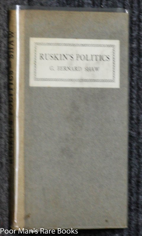 Image for RUSKIN'S POLITICS