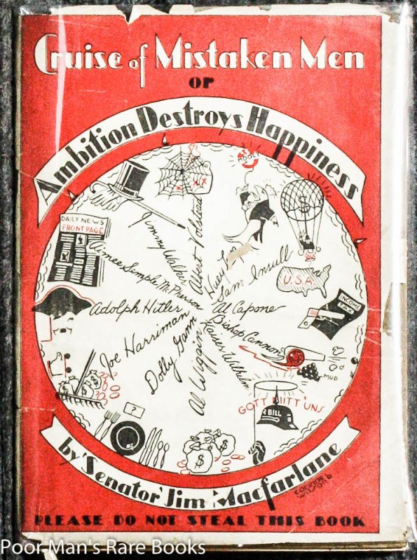 Image for CRUISE OF MISTAKEN MEN OR AMBITION DESTROYS HAPPINESS: A PRAILER STORY, AND ANECDOTES OF A VENTRILOQUIST (SIGNED)