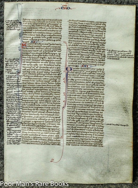 Image for ILLUMINATED CHRISTIAN MANUSCRIPT VELLUM LEAF WITH DRAGONS