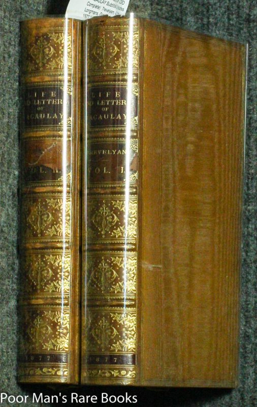 Image for THE LIFE AND LETTERS OF LORD MACAULAY (2 Volumes Complete) S/S
