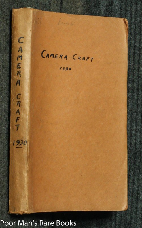 Image for CAMERA CRAFT. A PHOTOGRAPHIC MONTHLY. VOLUME XXXVII JAN TO DEC 1930