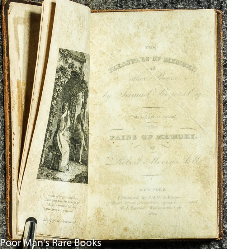 Image for The Pleasure Of Memory, And Other Poems The Pains Of Memory